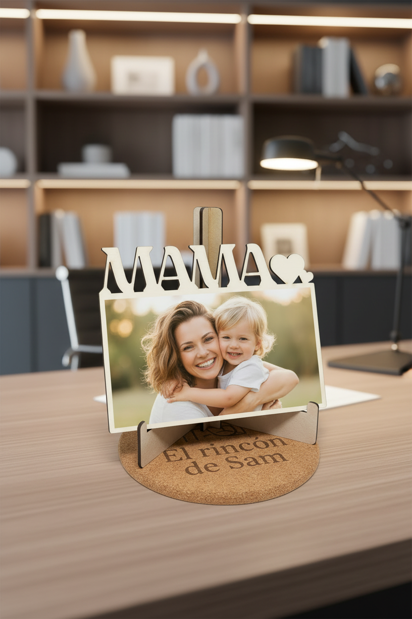 Portafotos de madera para la mejor madre del mundo
