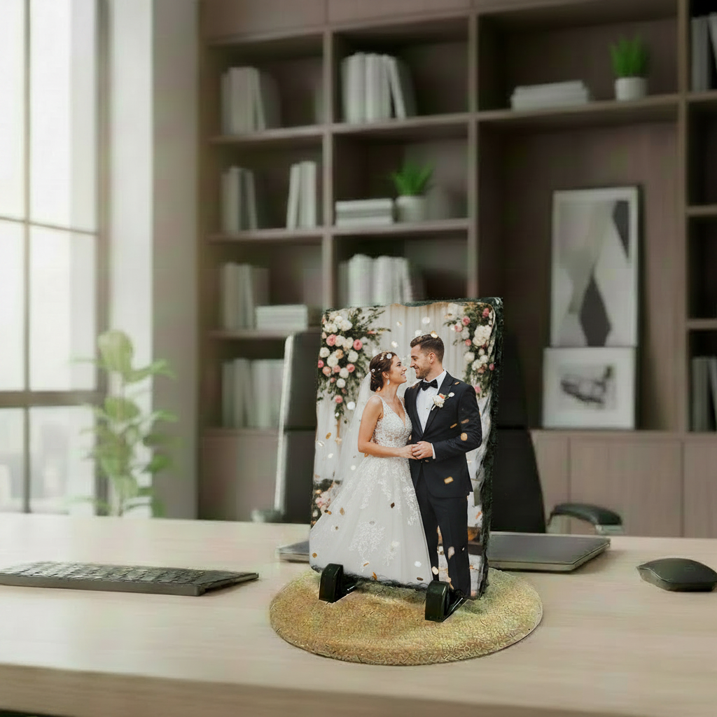 Portafotos de pizarra personalizado para tu persona favorita