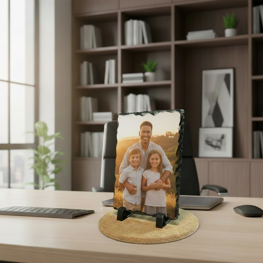 Portafotos de pizarra personalizado para el día del padre