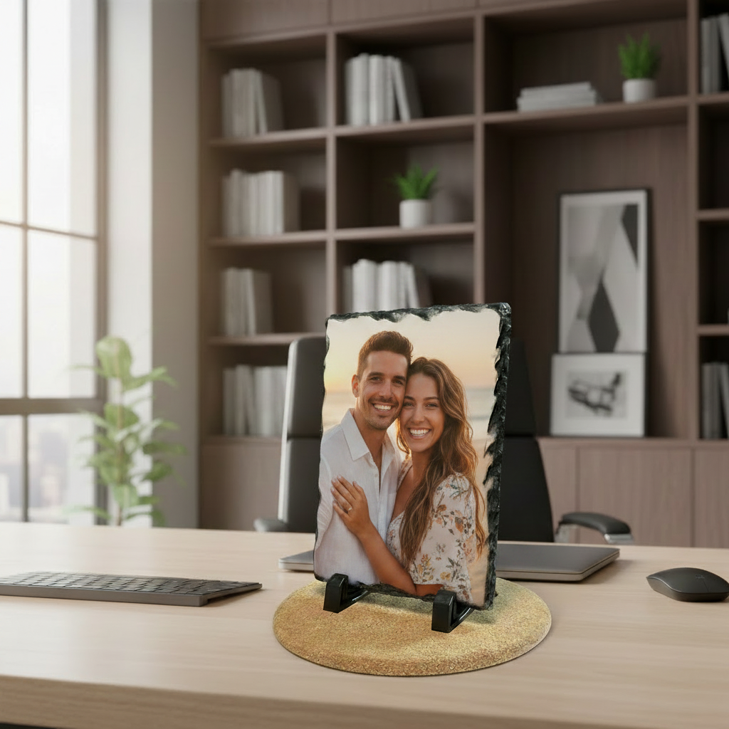 Portafotos de pizarra personalizado para tu persona favorita